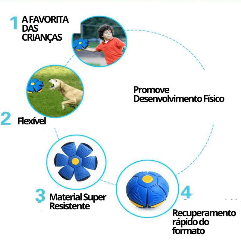 Bola Mágica Disco Voador com Led - Ball-E